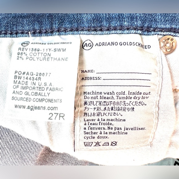 AG Adriano Goldschmied The Legging Ankle 11 Years Swap Meet Skinny Jeans - Picture 13 of 14